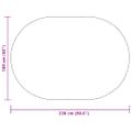 vidaXL Koberec ZIZUR Krémová 230 x 160 cm Polypropylén