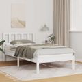 vidaXL Rám postele Hnedá 100 x 200 cm Masívne borovicové drevo