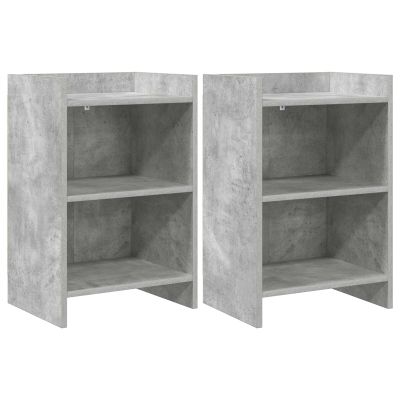 vidaXL Nočné stolíky 2 pcs Betónovo sivá 40 x 30 x 60 cm