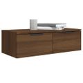 vidaXL Nástenné skrinky 2 ks hnedý dub 68x30x20 cm spracované drevo