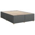 vidaXL Posteľ boxspring s matracom Tmavosivá 140 x 200 cm Látka