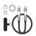 BWOO Lanyard kábel USB-C - USB-C 1,2 m 60W s popruhom