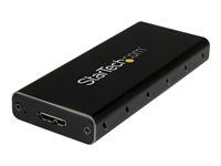 USB 3.1 (10Gbps) s USB-C káblom - Externé puzdro pre USB-C hostiteľ - Hliníkové (SM21BMU31C3) - Kryt úložiska - M.2 - SATA 6Gb/s - USB 3.1 (Gen 2) - čierna, strieborná - pre P/N: TBLT3MM1MA, TBLT3MM2M, TBLT3MM2MA
