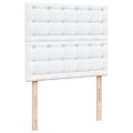 vidaXL Osmanský rám postele s matracom biela 120x190 cm umelá koža