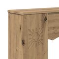 vidaXL Rám krbu Dub artisan 102 x 20 x 102 cm Kompozitné drevo