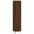vidaXL Vysoká skrinka hnedý dub 34,5x34x180 cm spracované drevo