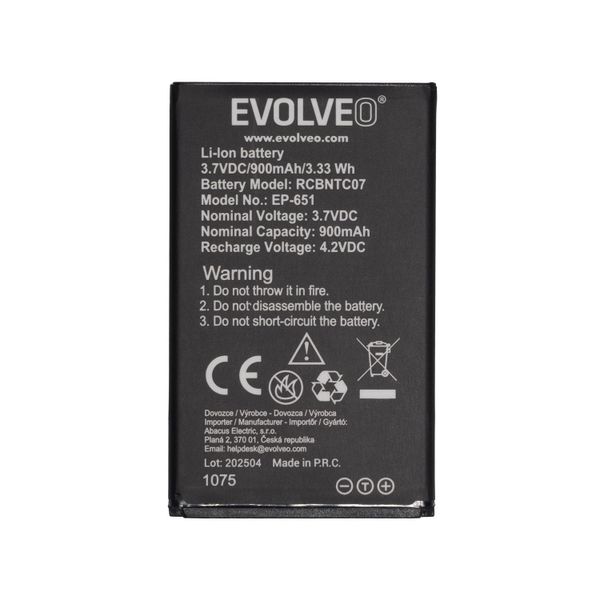 EVOLVEO orig. batéria 900 mAh pre EasyPhone XG (EP-650)