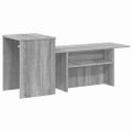 vidaXL Konzolový stôl Sivý Sonoma 91,5 x 35 x 38,5 cm Kompozitné drevo