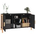 vidaXL Komoda čierna 107x38x60 cm spracované drevo