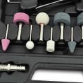Pneumatická tyčová brúska a kameňový kit  16 kusov 1/4"