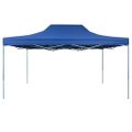 vidaXL Skladací záhradný stan 3x4,5 m, modrý