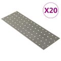 vidaXL Dierované plechy 20 ks 2 mm 300x100 mm pozinkovaná oceľ
