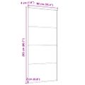 vidaXL Posuvné dvere hliník a sklo ESG 90x205 cm čierne