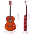 vidaXL 12-dielna klasická gitarová sada pre začiatočníkov 4/4 39"