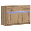 vidaXL TV skrinka 91 x 34 x 61 cm Dub artisan Kompozitné drevo