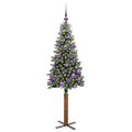 vidaXL Úzky vianočný stromček Zelená 150 cm