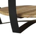 vidaXL Konferenčný stolík, surový mangový masív 65x32 cm