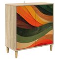 vidaXL Servírovacia skriňa BONN Sonoma 69 x 33 x 75 cm