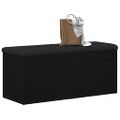 vidaXL Úložná lavička Čierny dub 102 x 42 x 45 cm Kompozitné drevo