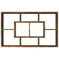 vidaXL Nástenná polica dymový dub 85x16x52,5 cm spracované drevo