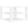 vidaXL Konferenčný stolík biely 58x58x40 cm kompozitné drevo