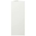 vidaXL Záhradný kvetináč biely trojuholník 30x26x75 cm oceľ