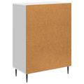 vidaXL Servírovacia skriňa Biela s vysokým leskom 66 x 34,5 x 89,5 cm