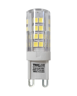 LED žiarovka Trixline 4W 360lm G9 6500K studená biela Trixline