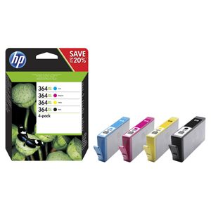 KAZETA HP N9J73AE 4-pack No.364 čierna  azúrová  purpurová  žltá