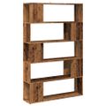 vidaXL skrinka na knihy/priehradka Old Wood 100x24x155 cm