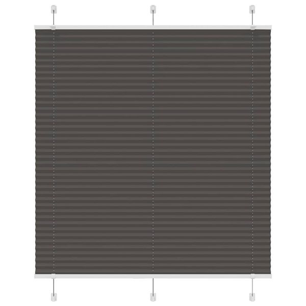 vidaXL plisovaná roleta čierna 115x100 cm Šírka látky 114,4 cm