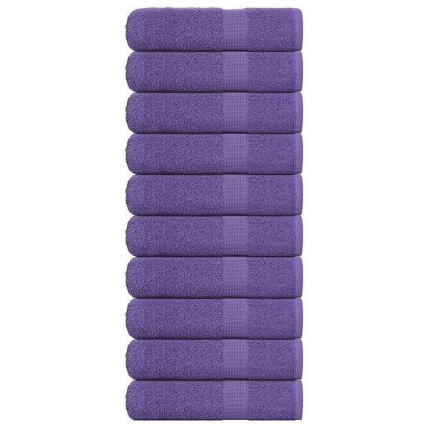 vidaXL Osušky do kúpeľne FROGN 10 ks fialové 100x150 cm 360 g/m²