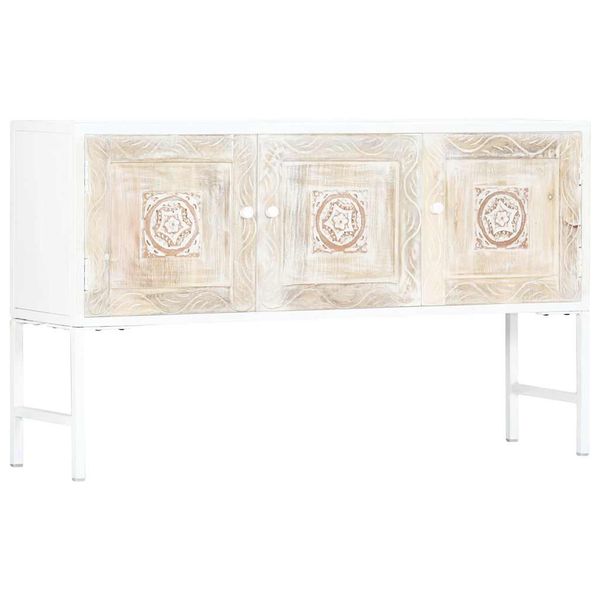 vidaXL Príručná skrinka 120x30x70 cm masívne mangovníkové drevo