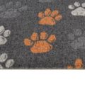 vidaXL Kuchynský koberec umývateľný Paws 45x150 cm zamat