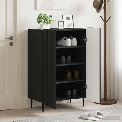 vidaXL Skriňa na topánky ZWOLLE 59,5 x 39,5 x 91,5 cm Kompozitné drevo