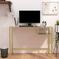 vidaXL Počítačový stôl, čierny mramor 100x36x74 cm, tvrdené sklo