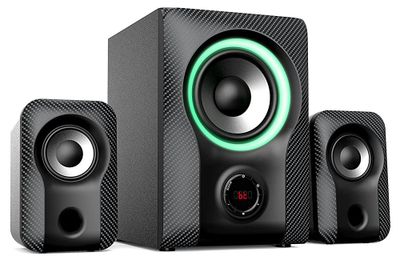 FENDA F&D repro F590X/ 2.1/ 60W/ černé/ RGB/ BT5.3/ USB přehrávání/ dálkové ovládání Reproduktory, 2.1, 60W, Bluetooth 5.3, USB prehrávání, RGB, dálkové ovládání, cerné