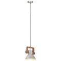 vidaXL Industriálna závesná lampa 25 W strieborná 19 cm okrúhla E27
