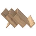 vidaXL Regál na časopisy s poličkou Remeselný dub 90 x 53 x 28,5 cm