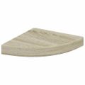vidaXL Plávajúca rohová polica, dubová 25x25x3,8 cm, MDF