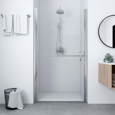 vidaXL Sprchové dvere tvrdené sklo 100x178 cm