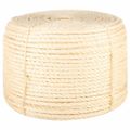 vidaXL Lano 100% sisal 12 mm 25 m