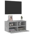 vidaXL TV nástenná skrinka betónovo sivá 60x30x30 cm kompozitné drevo