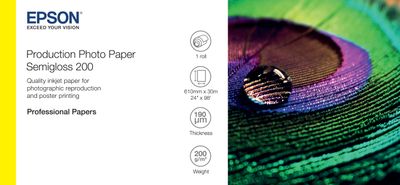 EPSON Production Photo Paper Semigloss 200 24''x30m