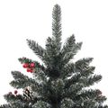 vidaXL Umelý vianočný stromček Zelená 150 cm PVC, plast a oceľ
