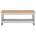 vidaXL Konferenčný stolík sivý 105x47x42 cm