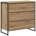 vidaXL Servírovacia skriňa Remeselnícky dub 79 x 36 x 75.5 cm