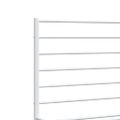 vidaXL Kovový rám postele s čelom a podnožkou biely 200x200 cm