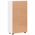 vidaXL Servírovacia skriňa FLORIN 55,5 x 29 x 100 cm Biela