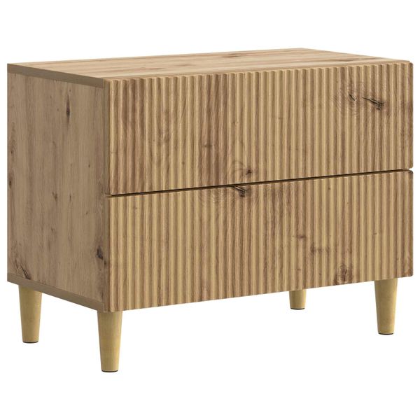 vidaXL Nočný stolík Dub artisan 62 x 34,5 x 48 cm Kompozitné drevo
